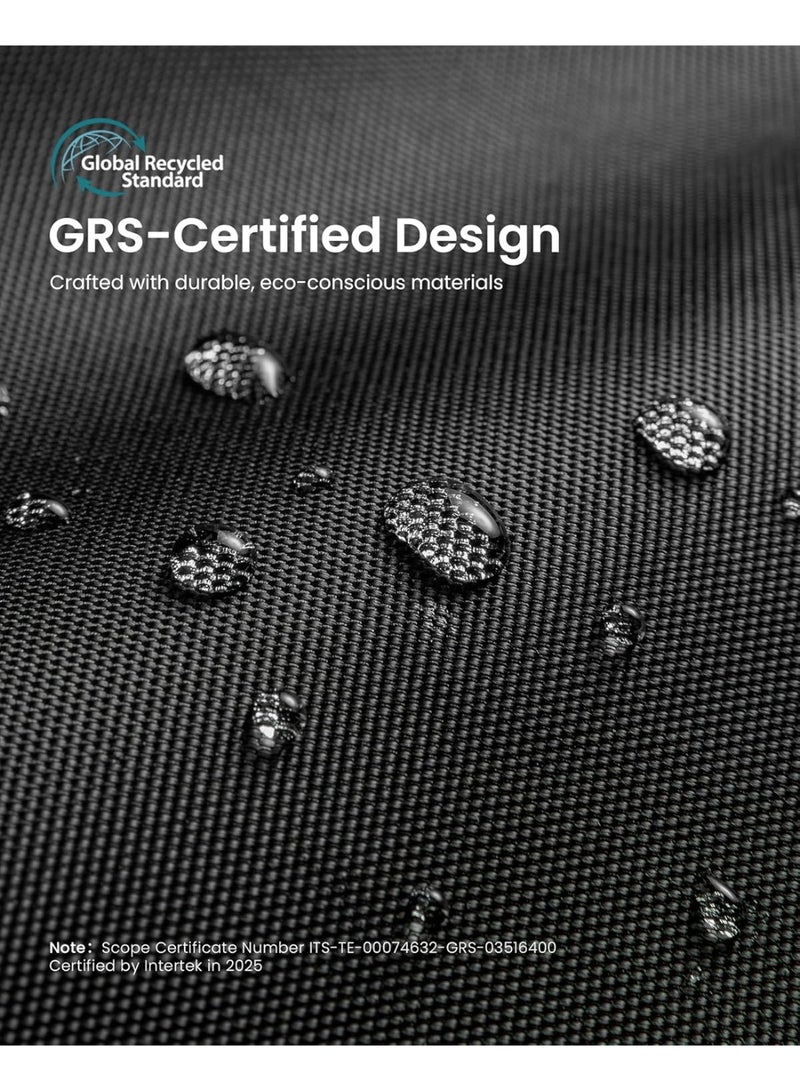 Tomtoc Defender-A13 Premium Eco-Friendly 360° Protective Laptop Sleeve 13-Inch for MacBook Air M4 (2025) A3240, M3 A3113, M2 A2681, M1 A2337 & MacBook Pro A2686/A2338 – Water-Resistant Shockproof Case with Accessory Pouch - Image 5